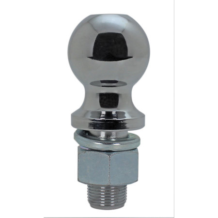 QUICK PRODUCTS Quick Products QP-HB3010B 2" Chrome Hitch Ball - 1" Diameter x 2" Long Shank - 6,000 lbs. QP-HB3010B